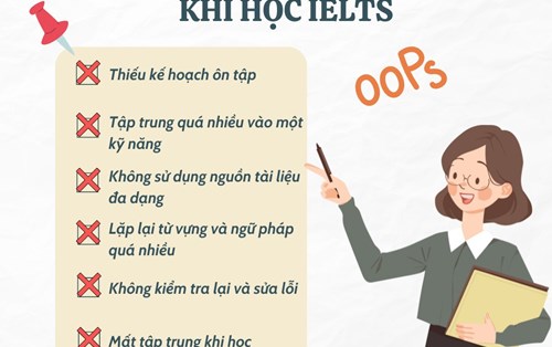 Những sai lầm phổ biến trong quá trình học IELTS