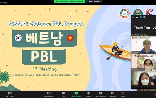 CHƯƠNG TRÌNH PBL (PROJECT BASED LEARNING) CÙNG ĐẠI HỌC HÀN QUỐC
