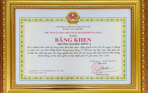 Đại học Đông Á là đơn vị xuất sắc trong đổi mới toàn diện giáo dục đào tạo theo NQ 29TW