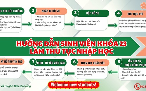 HƯỚNG DẪN TÂN BINH 2K5 LÀM THỦ TỤC NHẬP HỌC