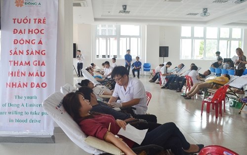 Ngày hội hiến máu tình nguyện lần 1 - 2016 tại ĐH Đông Á: Góp thêm 157 đơn vị máu cho cộng đồng
