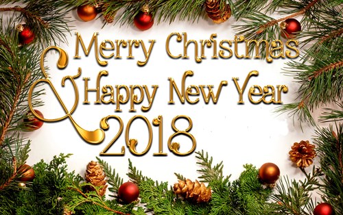 Merry Christmas and Happy New Year 2018